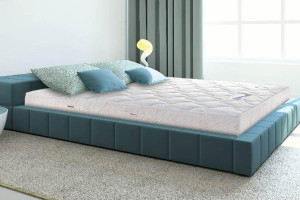 bed with new mattress
