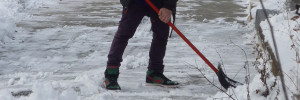shovelling snow