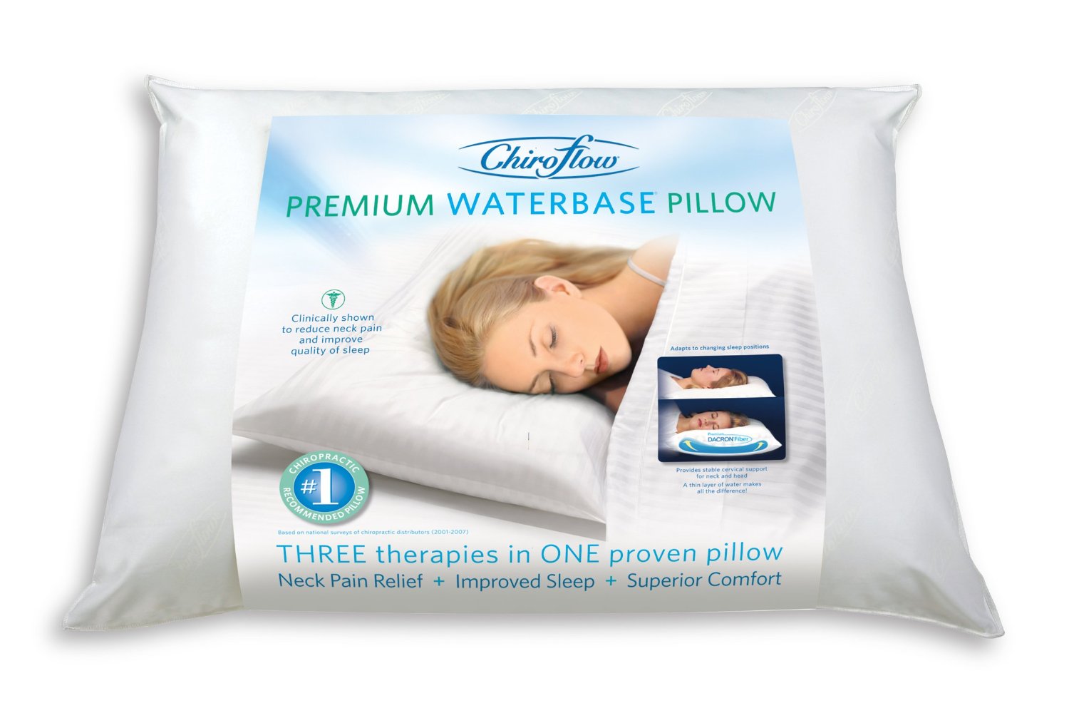 Chiroflow waterbase pillow